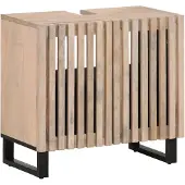 vidaXL Waschbeckenunterschrank 62x34x58 cm Massivholz Mango