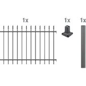 GAH Alberts Alberts "Anbauset Chaussee" Höhe: 100 und 120 cm, Breite: 200 cm, zum Aufschrauben