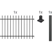 GAH Alberts Alberts "Anbauset Chaussee" Höhe: 100 und 120 cm, Breite: 200 cm, zum Aufschrauben