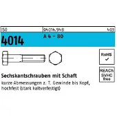 Industrial Quality Supplies Sechskantschraube ISO 4014 m.Schaft M 8 x 80 A 4 - 80