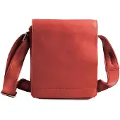 Harold's Leder Umhängetasche Campo Crossbag Red rot