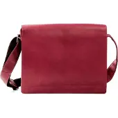Harold's Leder Businesstasche Umhängetasche Campo Messengerbag Red rot