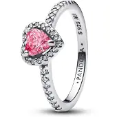 Pandora 198421C03 Damenring Erhabenes Herz Pink