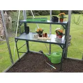 Vitavia Vitavia, Tischaufsatz für Pflanztisch mit Arbeitsplatte aus Hohlkammerplatten, smaragd grün