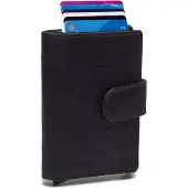 Chesterfield Antique Buff Prague Kreditkartenetui RFID Leder 7 cm The Chesterfield Brand Navy