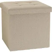 VCM Stoff Sitztruhe Sitzbank Hocker Boxas