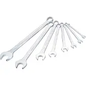 Hazet Ringmaulschlüsselsatz 600LG/8, SW 10-32 mm, Form A, CV-Stahl, extra lang, verchromt, 8-teilig