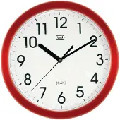 Trevi OM3301, Wand, Quarzuhr, Kreis, Rot, Weiß, AA, 25 cm