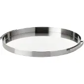 Stelton - Arne Jacobsen Cylinda Serviertablett Ø33.5 cm (Edelstahl)