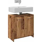 vidaXL Waschbeckenunterschrank Altholz-Optik 60x33x60 cm Holzwerkstoff