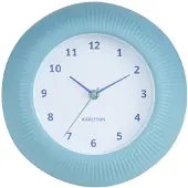Karlsson - Wanduhr Tender Rib - Misty Blue - Ø25cm
