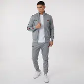 Ellesse Herren Giraldo Tracksuit mit Beinbesatz Grau