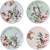 MIKASA V&a Alice In Wonderland Flacher Teller 4 Stücke
