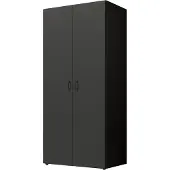 Die Möbelfundgrube Kleiderschrank graphit - 80 cm - 2-türig - BASE