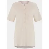 Yumeko Pyjama-T-Shirt Jersey Baumwolle L Weiß - Eco, Bio & Fairtrade