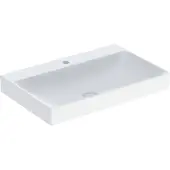 Geberit Waschtisch One 75cm, Hahnl. mit., o. ÜL, weiß KeraTect
