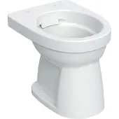 Geberit Stand-Flachspül-WC Renova 6 l, Abg. vert, rimfree, weiß KeraTect