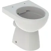 Geberit Renova Stand-WC Tiefspüler, Abg. teilgeschl. Form, Rimfree, pergamon