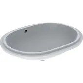 Geberit Unterbau-Waschtisch VariForm 62,5x49cm, o HL, m Ü, ellip., US gl / w