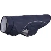 vidaXL Hunde Regenmantel mit Reflexstreifen Polyester Marineblau L