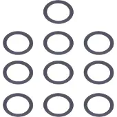 Wheels Manufacturing Axle Washer 10 Units Silber 29 x 1 mm