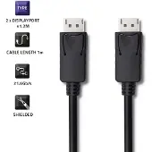 Qoltec 50374, 3 m, DisplayPort, DisplayPort, Männlich, Männlich, 5120 x 2880 Pixel
