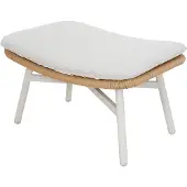 Ebuy24 Bille Hocker mit Kissen beige, natur, grau.