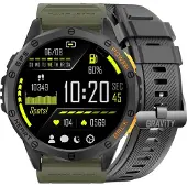 Gravity GPS GT24-5 Herren-Smartwatch Schwarzes Silikonarmband + Grünes Silikonarmband