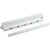 SmartaSaker Wand-Wäscheleine, ausziehbar auf 4,20 m, wetterbeständig, ca. 21 m Gesamttrockenlänge