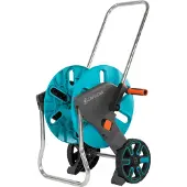 Gardena AquaRoll M, Wagenrolle, Manuell, Funktional, Schwarz, Blau, Orange, Kunststoff, Freistehend