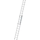 MUNK Günzburger Steigtechnik MUNK Aluminium-Schiebeleiter 2-teilig ohne Traverse 2x10 Sprossen