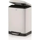 kela Mülleimer Davino Pedal Silent Close 12L White
