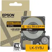 Epson C53S672075, Schwarz auf gelb, Japan, , LabelWorks LW-C410, 1,8 cm, 8 m