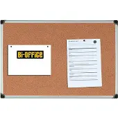 BI-Office Korktisch, 120x90cm, Aluminiumgestell