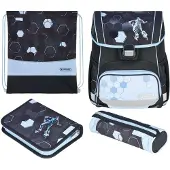 Herlitz Schulranzen Loop Plus Polyesther 310x390x220mm Cyber Soccer
