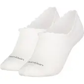 Calvin Klein Jeans Füßlinge "CK WOMEN FOOTIE HIGH CUT 2P DIAMOND" 2 Paar, Mit gewelltem Rand und tollem Muster