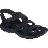 SKECHERS für Damen. 163460 Sandaletten Reggae Slim - Stretch Flex schwarz (37), Wohnung, Keine, Lässig
