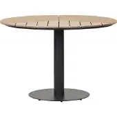 Ebuy24 Schou Hector, Schwarz, Holz, Aluminium, Metall, Rundform, 1 Bein(e), 113 cm