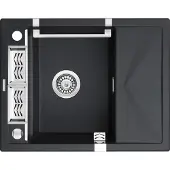 Deante 1-bowl magnetic granite sink with drainer