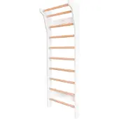 FitWood of Scandinavia Sprossenwand "Taimi Mini", Weiß mit Holzsprossen