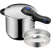 WMF Perfect Plus One Pot Schnellkochtopf mit Dampfgareinsatz, 22 cm, 6,5 Liter 1512001128 4000530725134