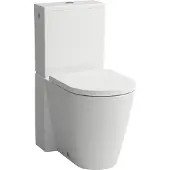 Laufen Stand-WC-Kombination KARTELL tief spülrandl für Spülkasten weiss matt