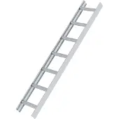 MUNK Günzburger Steigtechnik MUNK Aluminium Dachleiter 7 Sprossen Aluminium