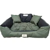 AIO Factory Hundebett KINGDOG Laufstall 115x95 cm personalisiert wasserdicht grün