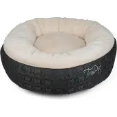 Trendpet 25943, Kissen Tierbett, Drinnen, Katze / Hund, Beige, Grau, Rund, Einfarbig