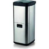 Ariete 00C200100AR0 Mülleimer 6 l Rechteckig Schwarz, Edelstahl