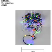 Star Trading LED Lichterkette ,Dew Drop Micro-, outdoor, bunt, 36m, grün