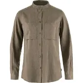Fjällräven Damen Övik Hemp Langarmbluse Suede Brown L