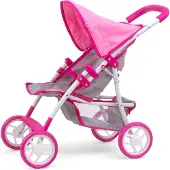 Milly Mally puppenwagen NataliePrestige Mädchen 54 cm rosa/grau