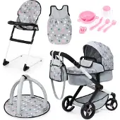 Bayer Combi Puppenwagen Xeo Set, Grey